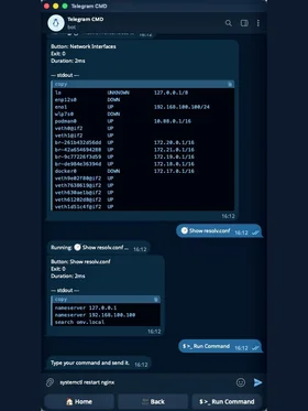 Network tools and typing a command by hand